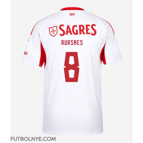 Camiseta Benfica Fredrik Aursnes #8 Tercera Equipación 2025-26 manga corta